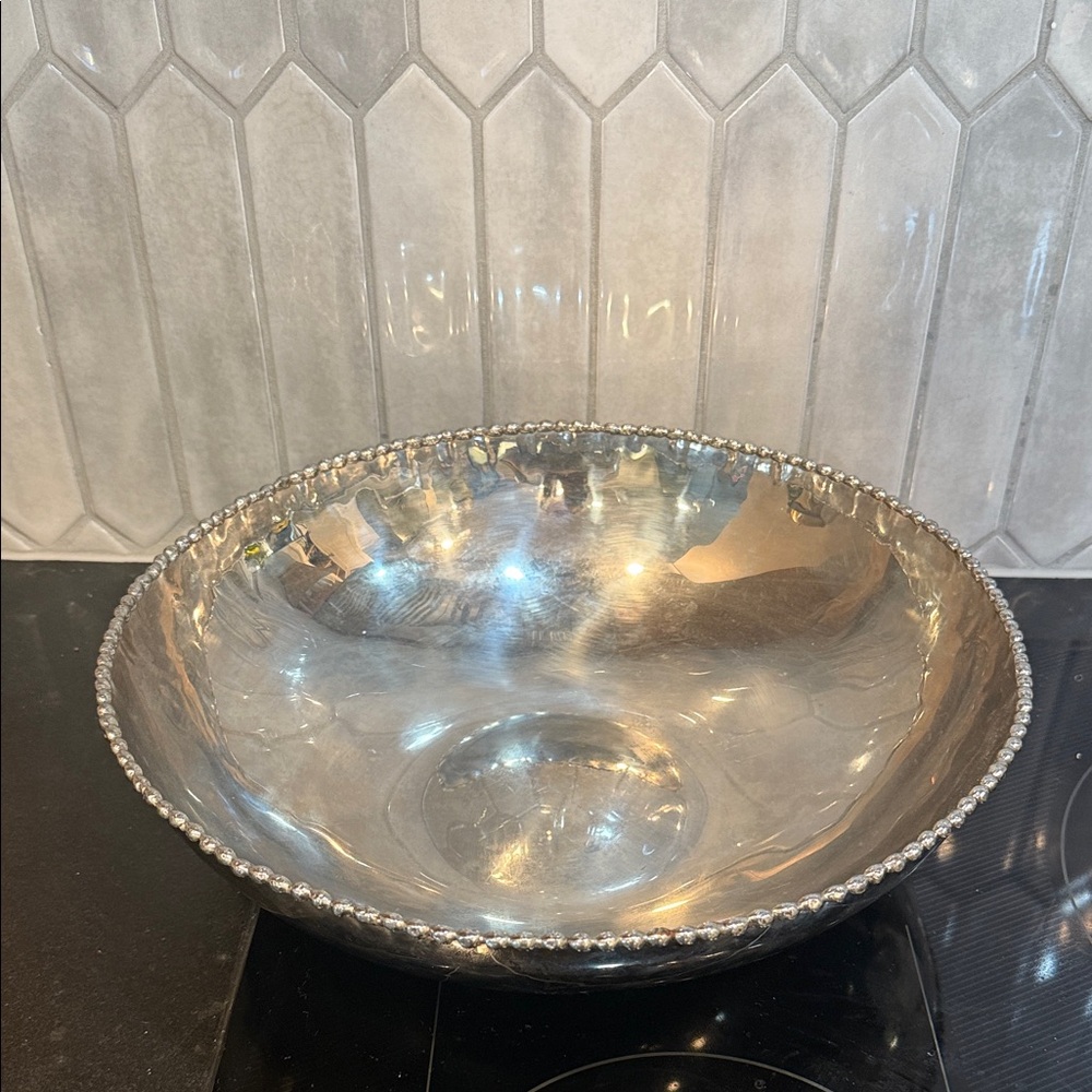 Michael Aram Silver Textured Bowl